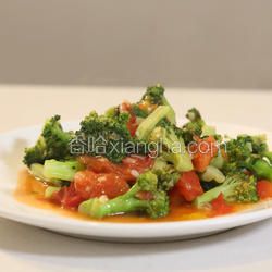 番茄炒西蘭花的做法[圖]