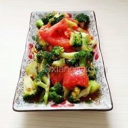 番茄炒西蘭花的做法[圖]