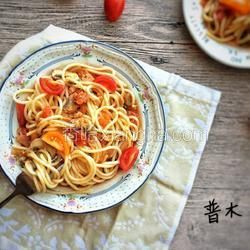 蕃茄蘑菇肉醬意大利面的做法[圖]