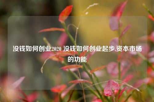 沒錢如何創(chuàng)業(yè)2020 沒錢如何創(chuàng)業(yè)起步,資本市場(chǎng)的功能