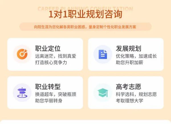向陽生涯1對1職業(yè)規(guī)劃咨詢服務(wù)