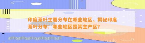 印度茶葉主要分布在哪些地區(qū)，揭秘印度茶葉分布：哪些地區(qū)是其主產(chǎn)區(qū)？