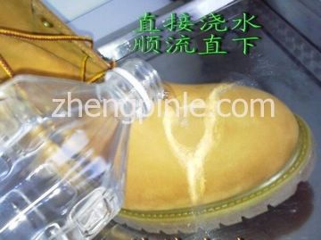 正品天木蘭靴防水性測試