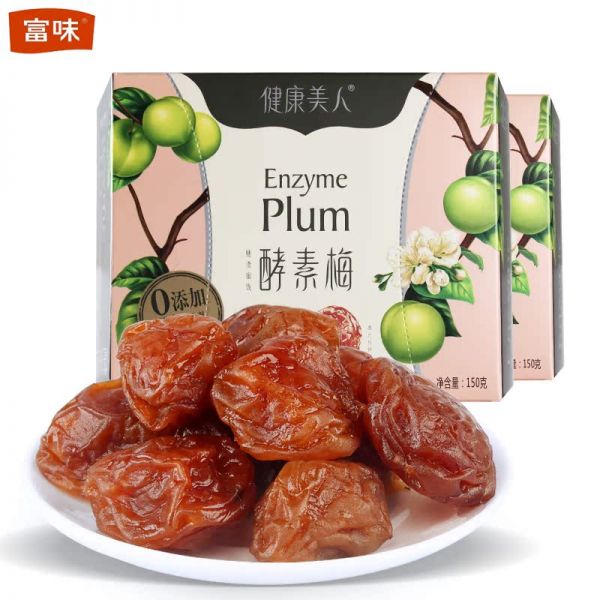 富味酵素梅梅子隨便孝素壽纖梅清凈仟體青梅果酵素梅果脯150g*1盒