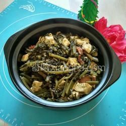 咸蘿卜櫻燉豆腐的做法[圖]