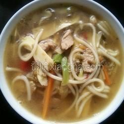 冬筍雪菜肉絲面的做法[圖]