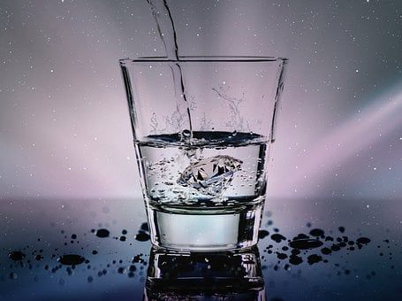 水, 玻璃, 玻璃, 液體, 濕的, 茶點(diǎn), 鉆石, 濺, 水玻璃, 一滴水