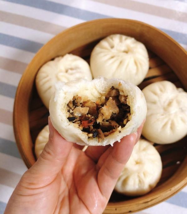 冬筍、鮮筍（筍干）包子的做法