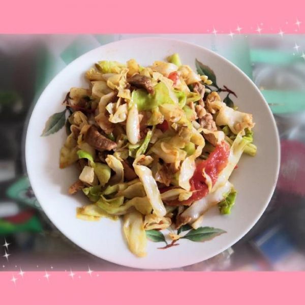 【西红柿卷心菜炒肉】-YanXM的做法