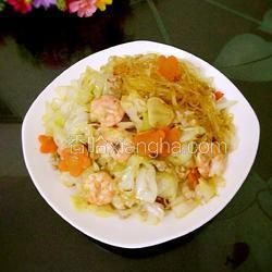 卷心菜炒蝦仁的做法[圖]