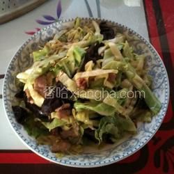 卷心菜木耳炒肉片的做法[圖]