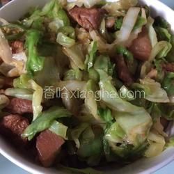 肉炒卷心菜的做法[圖]