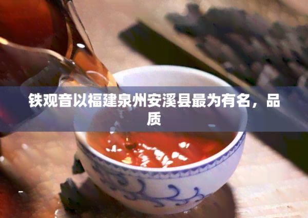铁观音以福建泉州安溪县最为有名，品质