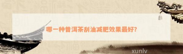哪一种普洱茶刮油减肥效果最好？
