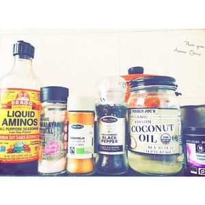 健身抗糖化 | 低卡路里抗炎花菜饭 cauliflower rice的做法 步骤1