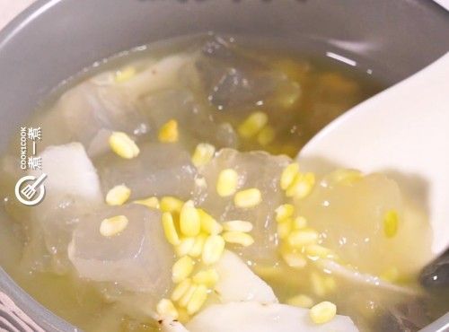 【經(jīng)典甜品】清心丸綠豆馬蹄爽 Chiu-chow style Mung Bean Sweet Soup with Jelly Cubes & Water