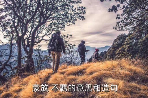  豪放 不羁的意思和造句