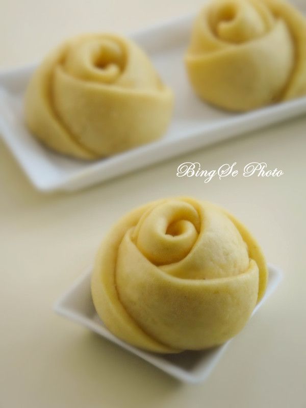 粗糧細做健康保健面食【玫瑰花玉米面饅頭】