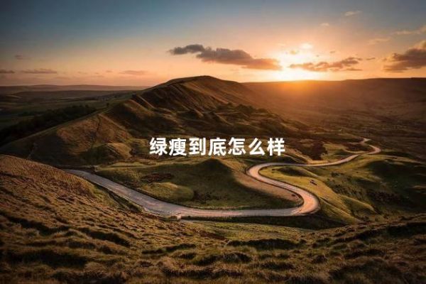 綠瘦到底怎么樣