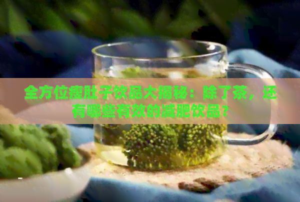 全方位瘦肚子飲品大揭秘：除了茶，還有哪些有效的減肥飲品？