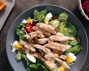 高蛋白美味低脂高顏值雞胸肉蔬菜沙拉(超詳細(xì)視頻)的做法 步驟5