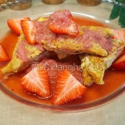 法式吐司配草莓醬的做法[圖]