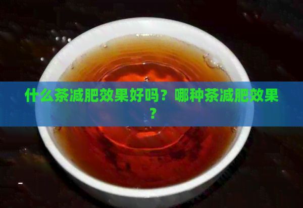 什么茶減肥效果好嗎？哪種茶減肥效果？