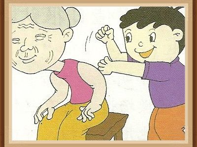 老人如何按摩捶背