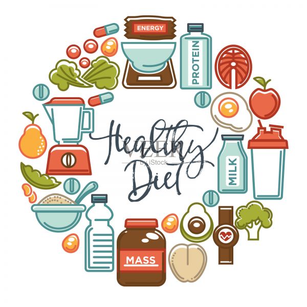 健身食品海報(bào)運(yùn)動(dòng)健康飲食食品設(shè)計(jì)元素圖片