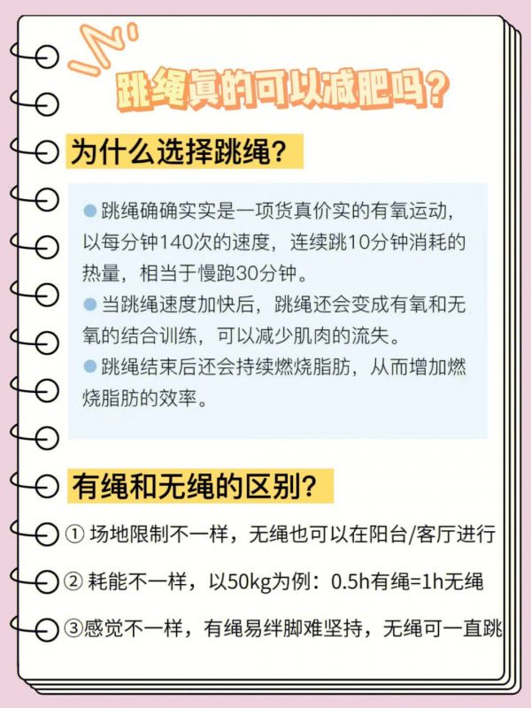 跳绳间断性跳能减肥吗 跳绳间断性条还是连续性
