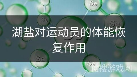 湖鹽對運動員的體能恢復(fù)作用