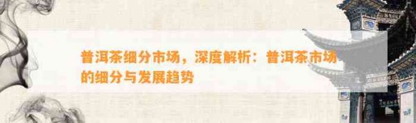 普洱茶細(xì)分市場，深度解析：普洱茶市場的細(xì)分與發(fā)展趨勢