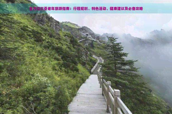 全方位三亚老年旅游指南:行程规划、特色活动、健康建议及必备攻略