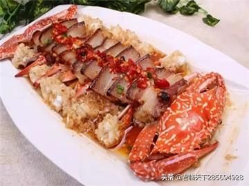 美食推薦：咸肉蒸花蟹、蠔油白蘑菇、紫薯苦瓜圈制作方法