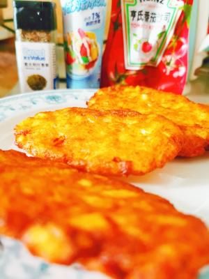 饞嘴家庭版早餐速食肯德基麥當(dāng)勞低熱量薯餅土豆餅的做法 步驟7
