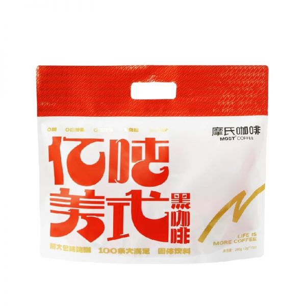 摩氏咖啡億噸美式黑咖啡100條x2g