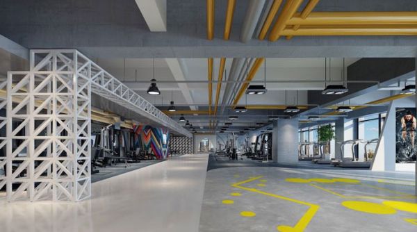 1700平方健身会所装修设计案例