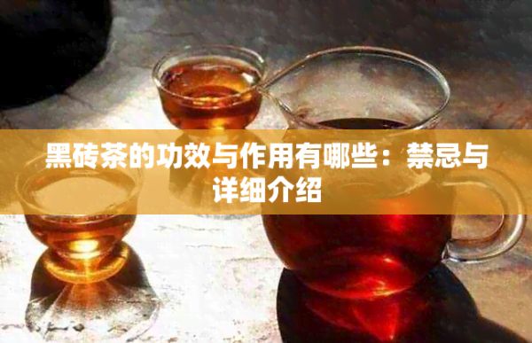 黑磚茶的功效與作用有哪些：禁忌與詳細(xì)介紹