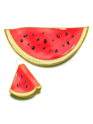 夏天西瓜清涼解暑百搭水果