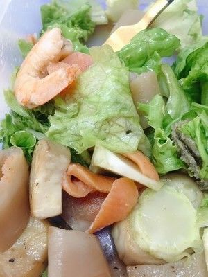 超美味快手懒人健康油醋汁海鲜沙拉的做法步骤 第7步