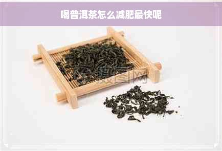 喝普洱茶怎么減肥最快呢