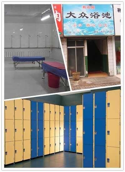 物品不要直接放在公共浴室