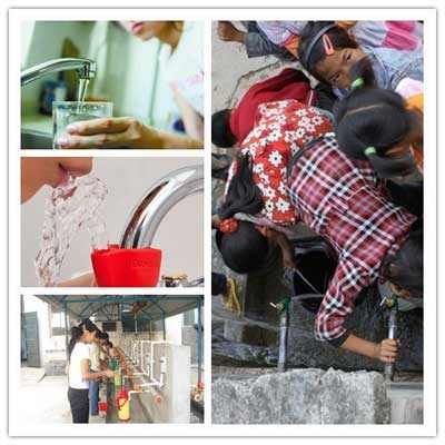 饮水机最好接取中间的水