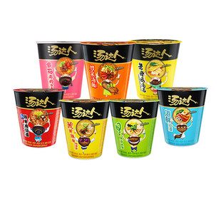 湯達(dá)人官方旗艦店日式酸辣海鮮韓式羅宋湯杯面組合速食泡面方便面