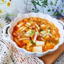 番茄菌菇豆腐汤的做法[图]