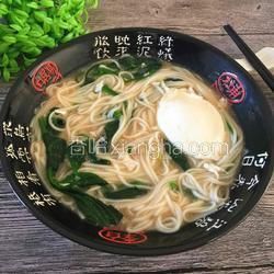 菠菜雞蛋湯面的做法[圖]
