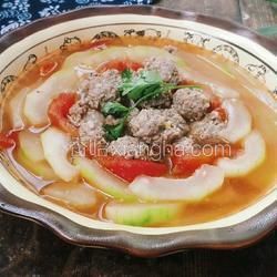 冬瓜番茄肉丸湯的做法[圖]