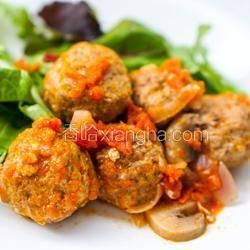 番茄蘑菇肉丸的做法[图]