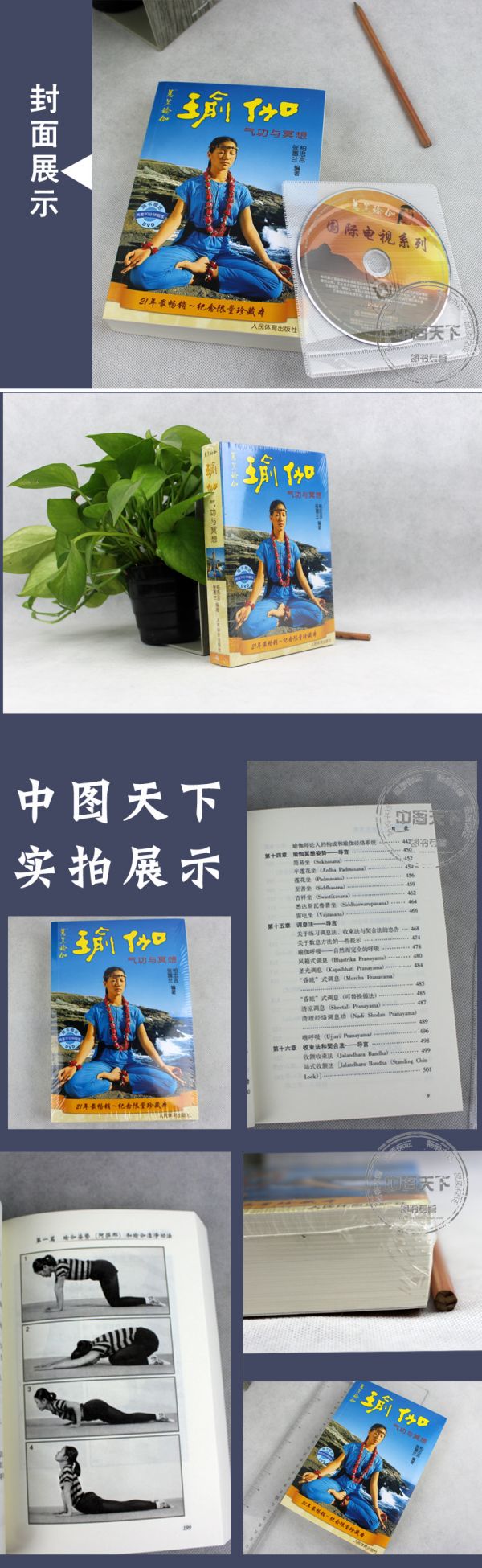 瑜伽 氣功與冥想 yoga入門(mén) 瘦身修身養(yǎng)生書(shū) 柏忠言 張惠蘭 初級(jí)入門(mén)基礎(chǔ)和長(zhǎng)期練習(xí)瑜伽 *經(jīng)典的瑜伽書(shū)籍(正版附光盤(pán))