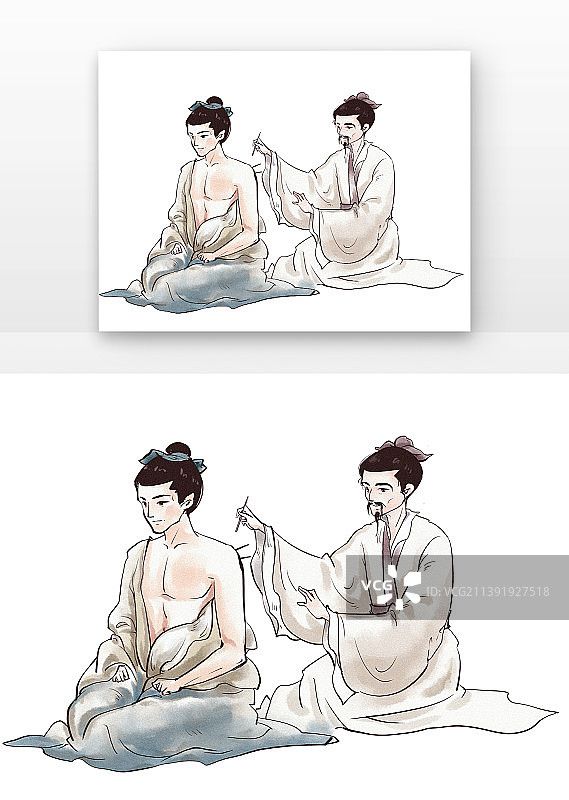 医师给病人针灸图片素材